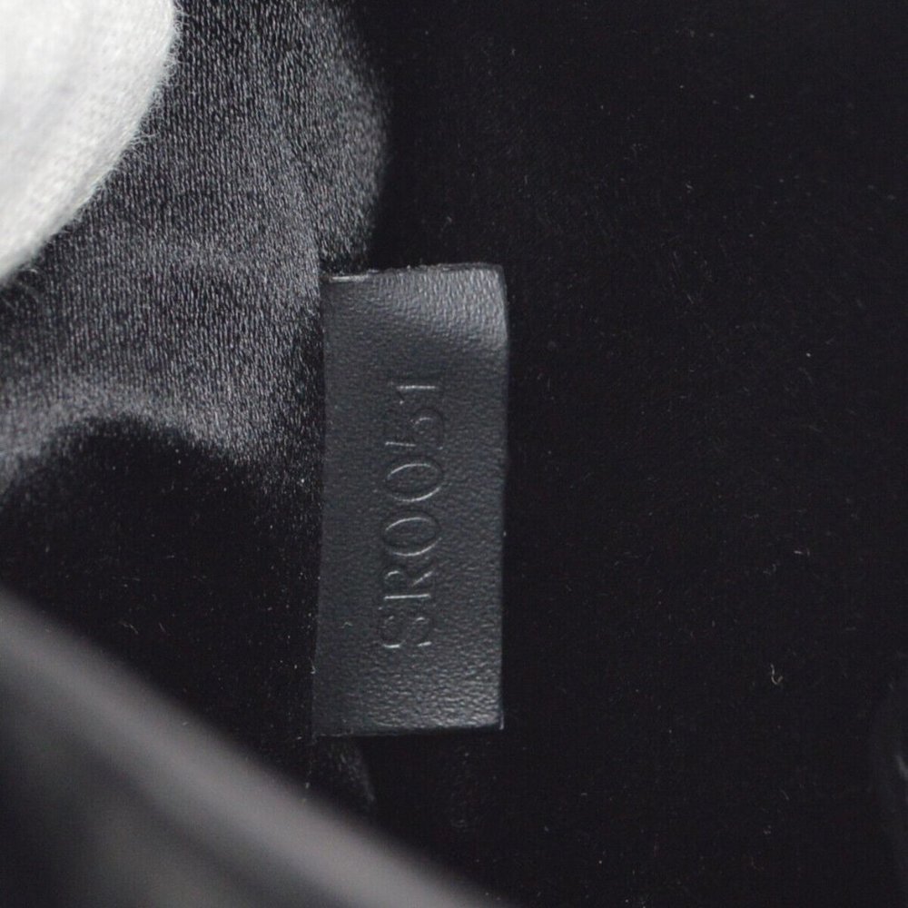 LOUIS VUITTON LITTLE BUCKET HAND BAG BLACK MONOGRAM SATIN - Picture 9 of 15